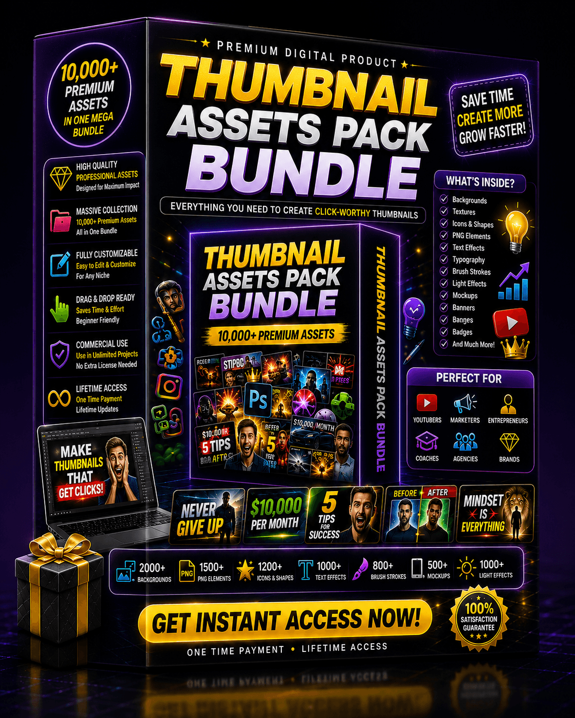 10,000+ Thumbnail Assets Pack